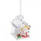 Игрушка световая «Домик деда Мороза», 1 LED, мультицвет