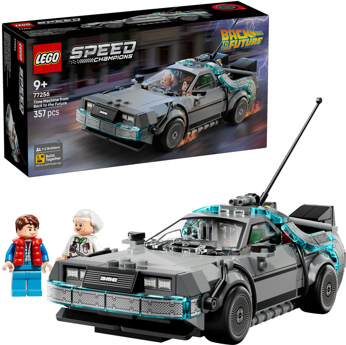 Конструктор Speed Champions 77256 Машина времени из фильма «Назад в будущее». Time Machine from Back to the Future | LEGO Speed Champions | LEGO (ЛЕГО)