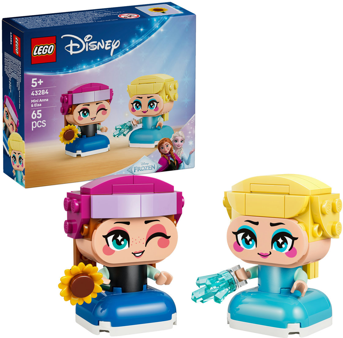 Конструктор Disney Princess 43284 Мини-принцессы: Анна и Эльза. Mini Anna & Elsa | LEGO Disney Princess | LEGO (ЛЕГО)