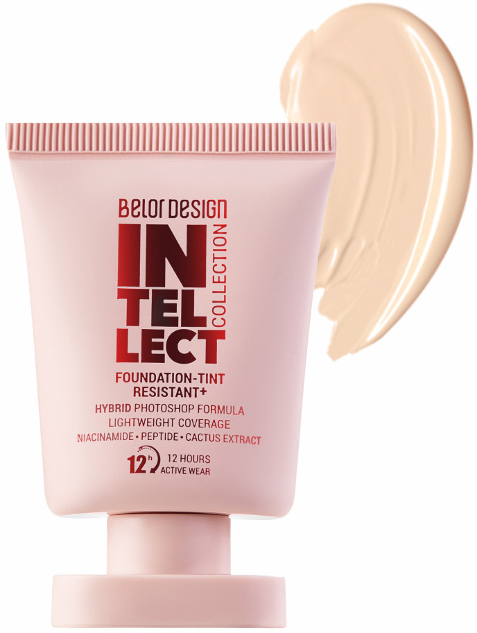 Тональный крем-тинт для лица устойчивый, оттенок 300 Светлый | Intellect | BelorDesign