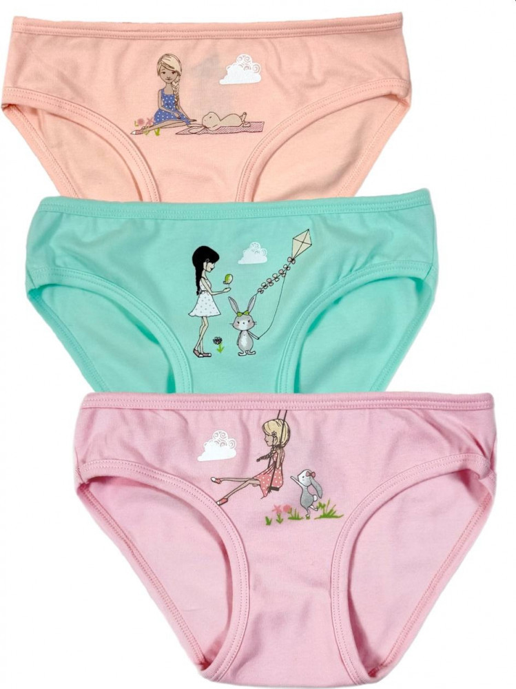 Трусы-слип для девочек комплект | Baykar