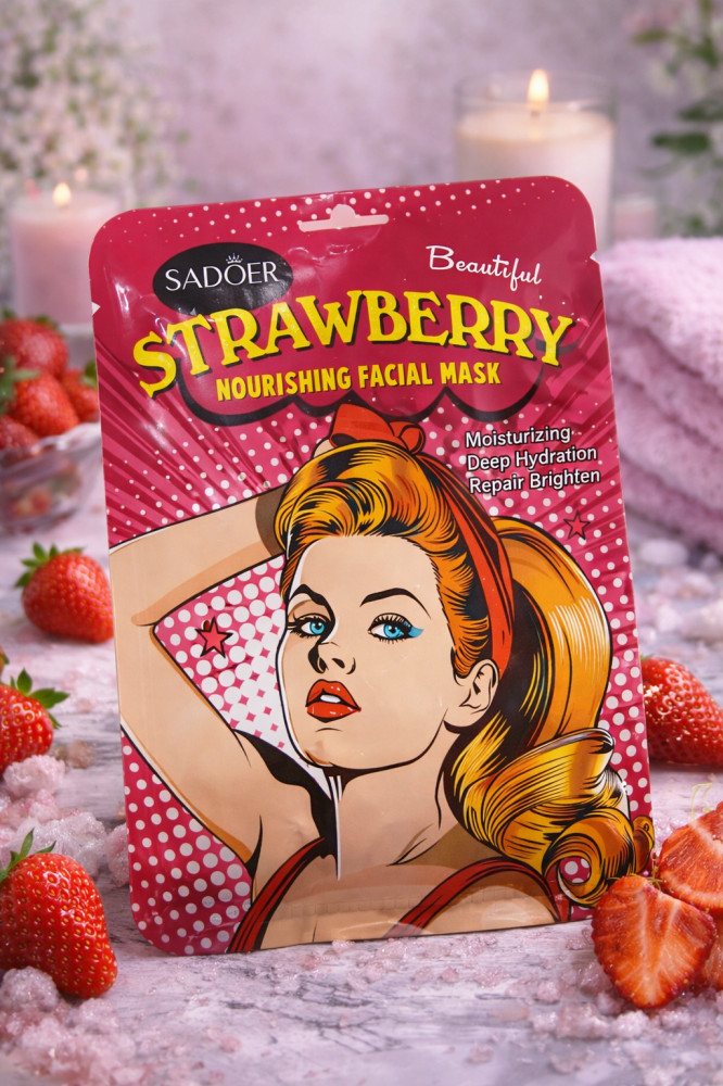 Тканевая маска питательная Strawberry | SADOER