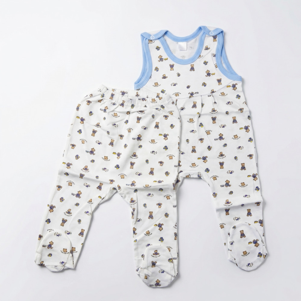 Комплект ползунков «Медведь» | UzCotton