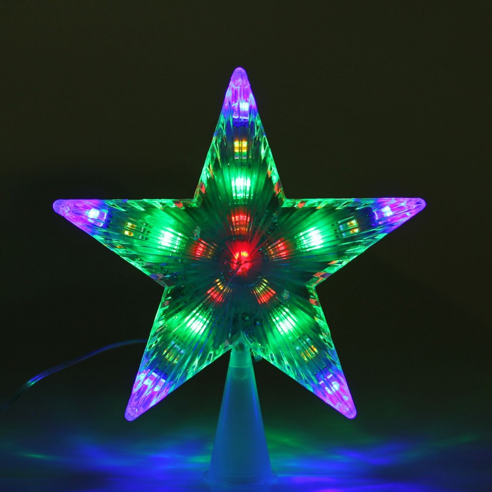 Фигура «Звезда белая ёлочная», 17Х17 см, 20 LED, 240V, мультицвет | Luazon