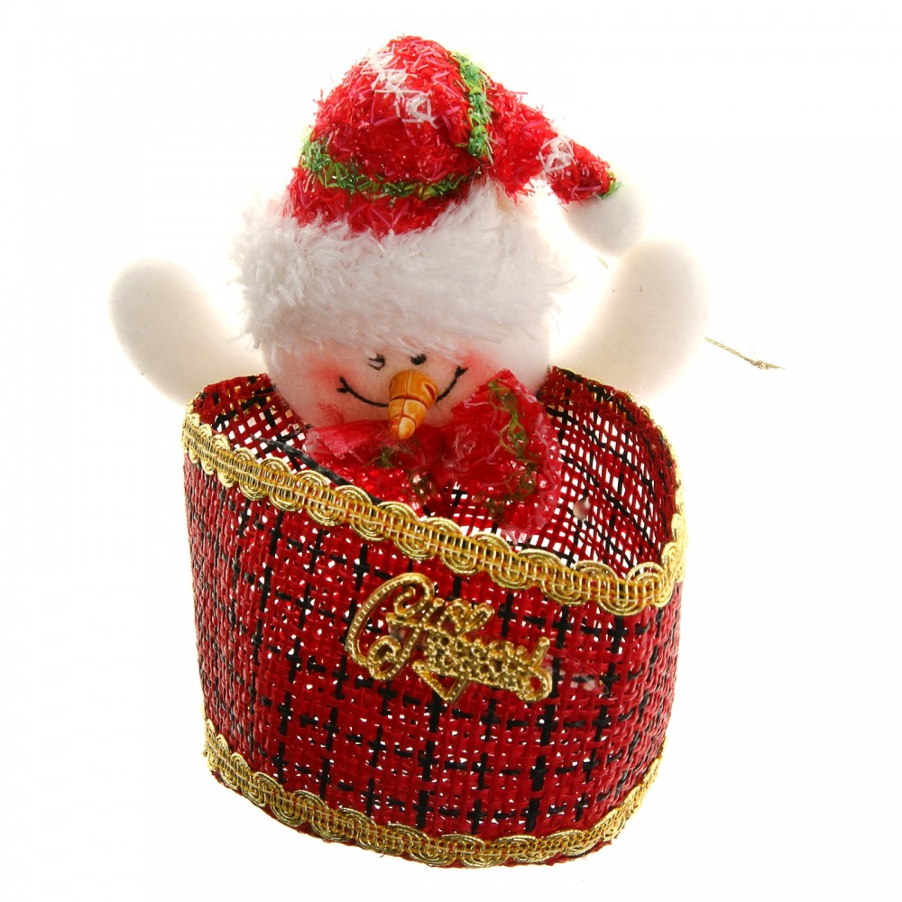 Карнавальный аксессуар конфетница «Снеговичок» | Страна Карнавалия