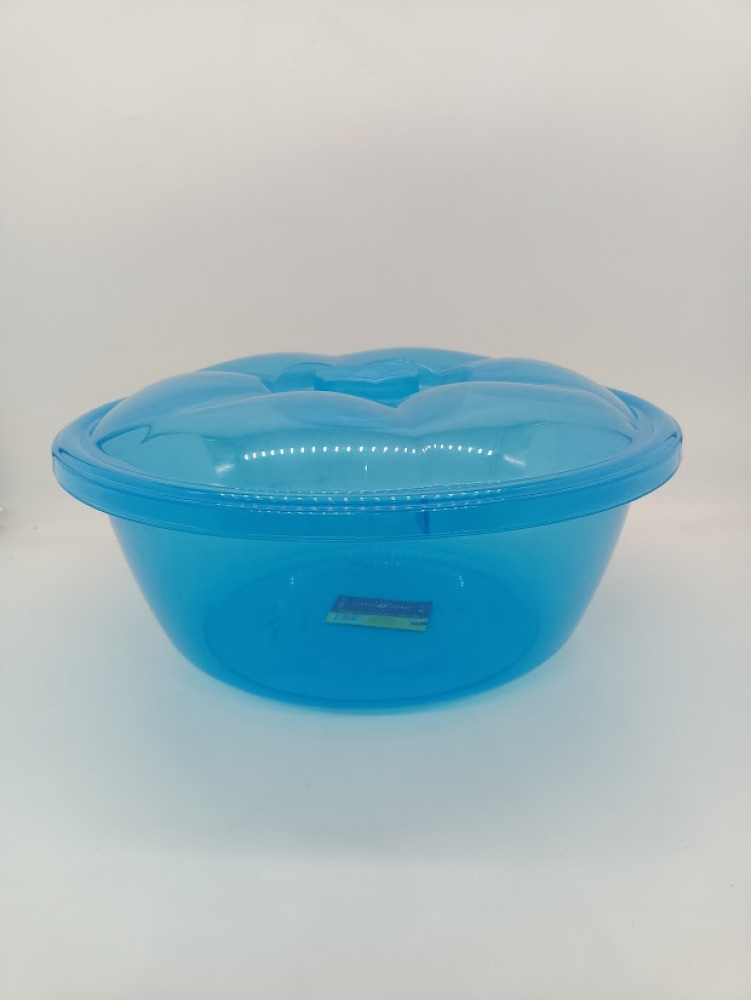 Чашка круглая прозрачная с крышкой | Stars Plast