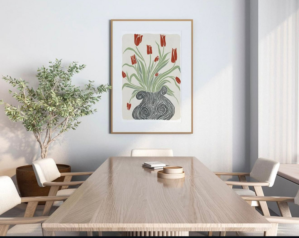 Интерьерный постер «Tulipes» | BALAMOUR