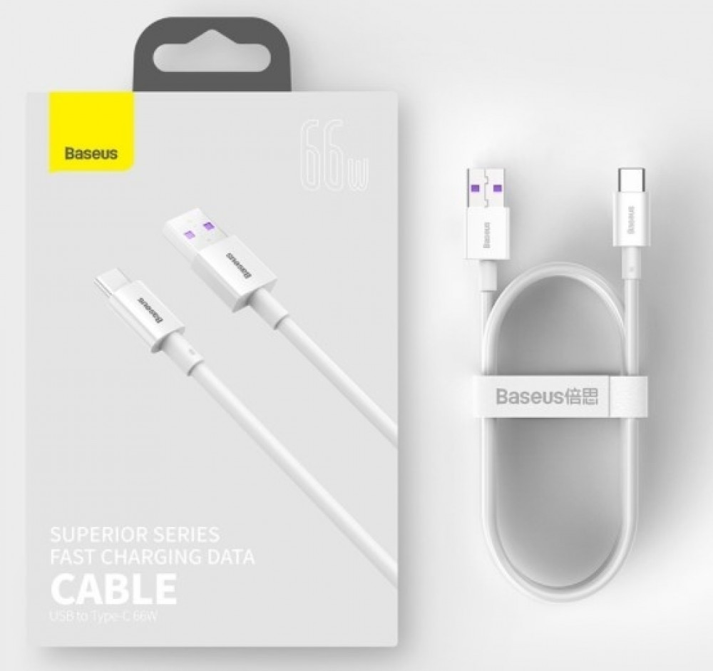 Кабель Superior Series CATYS-02 Type-C 5A 66W 1m | Baseus