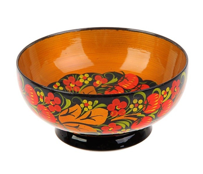 Салатник, хохлома | Хохломская роспись