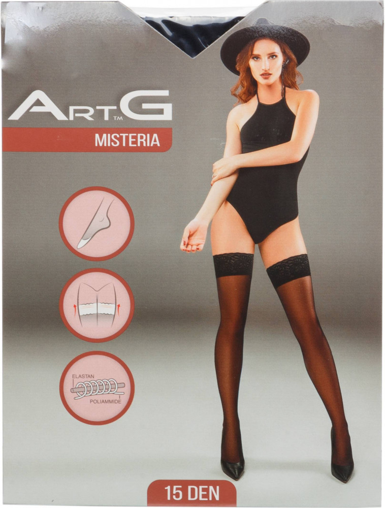 Чулки женские «Misteria» (nero, 15 den) | Art G