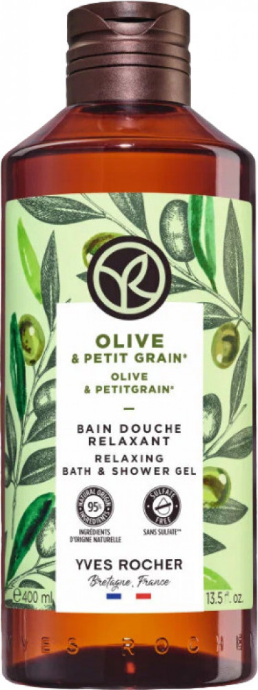 Гель для душа и ванны «Olive&Petitgrain» | Yves Rocher