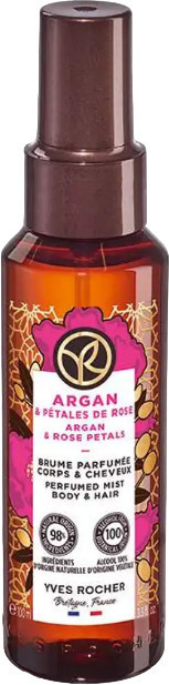 Спрей для тела и волос «Argan&Rose Petals» | Yves Rocher