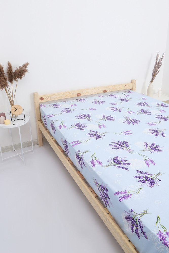Простыня на резинке «Лаванда» | Natali