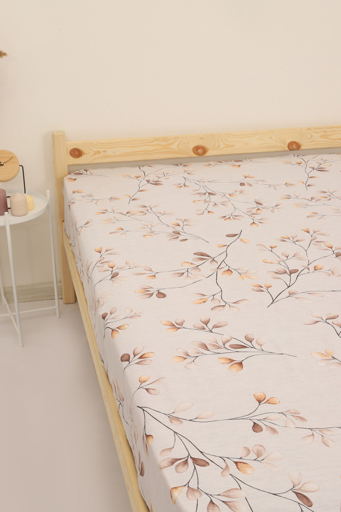 Простыня на резинке «Веточки» | Natali