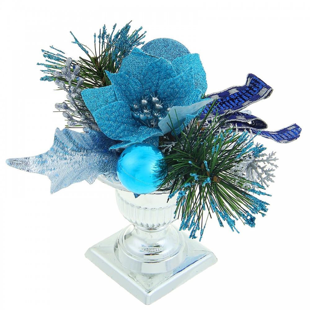 Композиция новогодняя в вазе «Шарики»