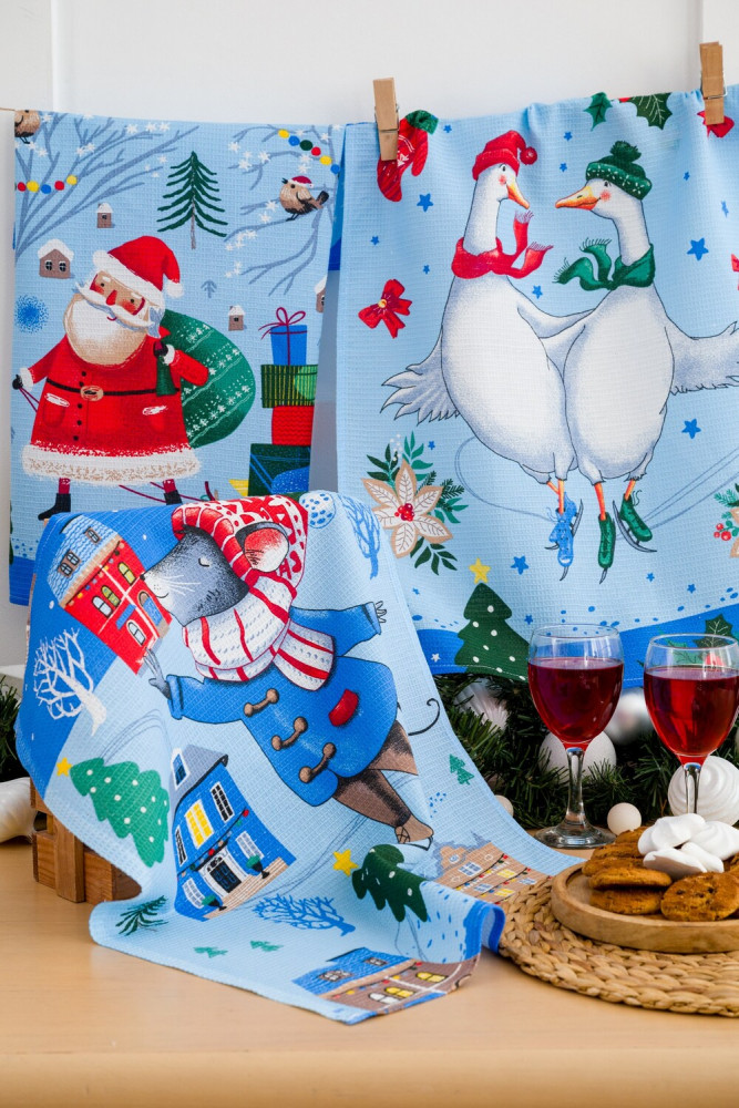 Набор полотенец кухонных «Зимний день» | Natali