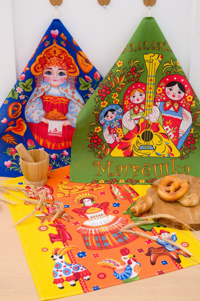 Набор полотенец кухонных «Матрешки» | Natali