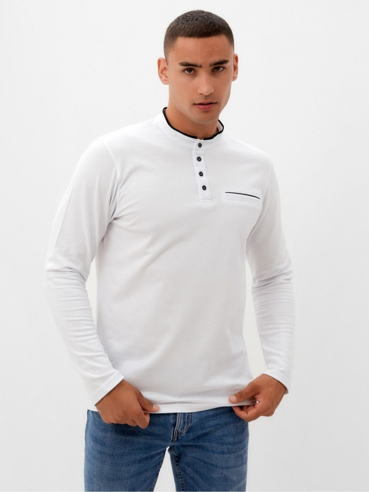 Лонгслив-поло мужской | MINAKU