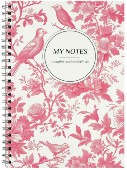 Блокнот «Розовые птицы»