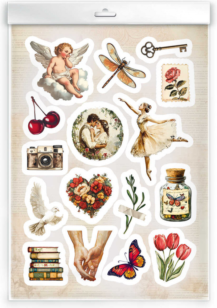 Набор наклеек «Винтаж 1» | Любимые стикеры | Феникс +