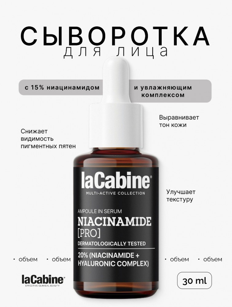 Высококонцентрированная cыворотка с ниацинамидом «Niacinamide Pro Serum» | laCabine