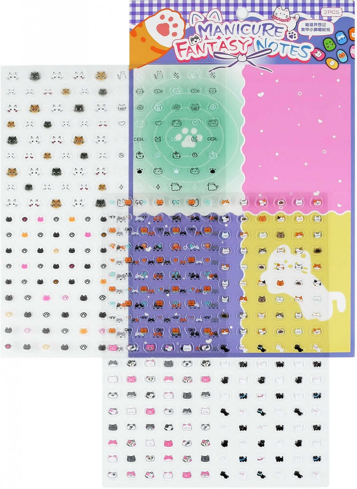 Наклейки для ногтей «Кошачьи мечты» | Феникс +