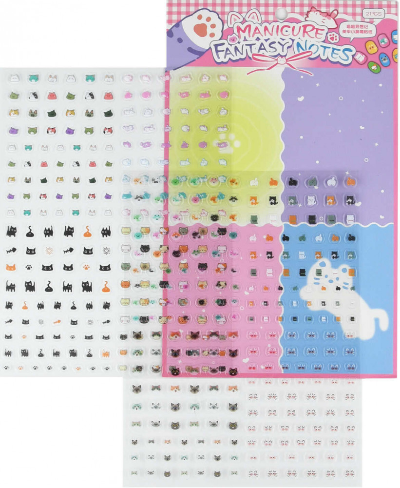 Наклейки для ногтей «Кошачьи мечты» | Феникс +