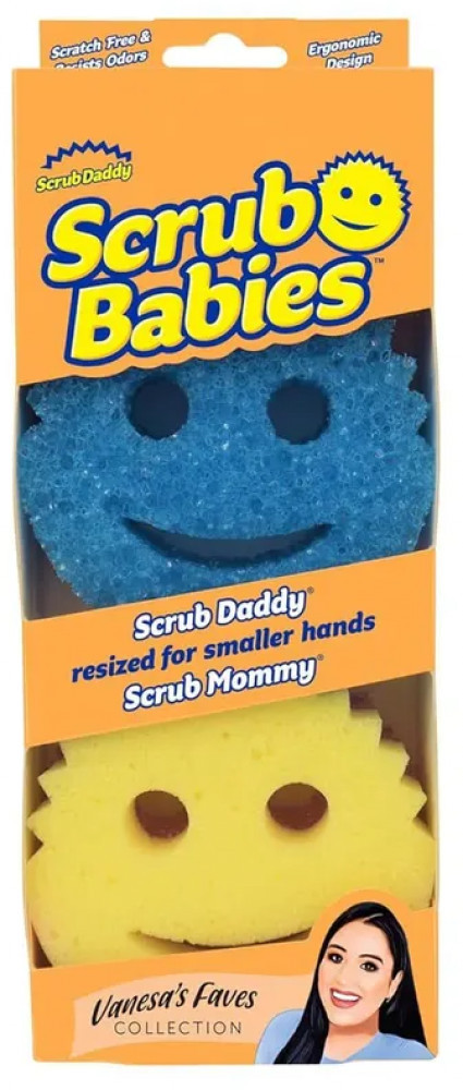 Набор мини-губок для точной и бережной очистки «Scrub Babies» | Scrub Daddy