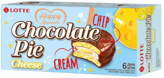 Пирожное со вкусом сыра «Choco Pie»