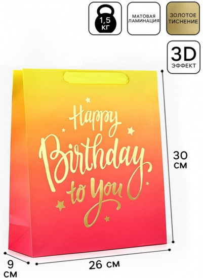 Пакет «Happy Birthday»