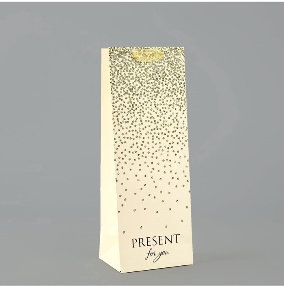 Пакет под бутылку «Подарок» | Дарите Счастье