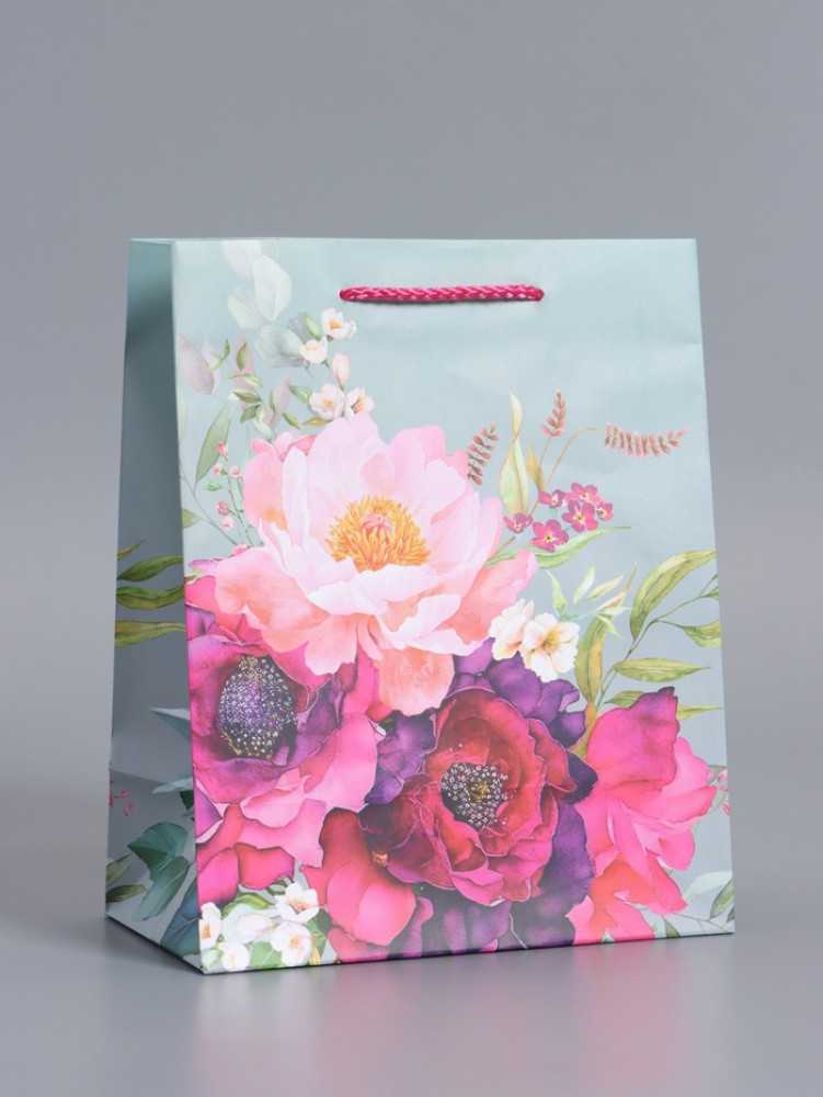 Пакет подарочный «Цветочный комплимент»