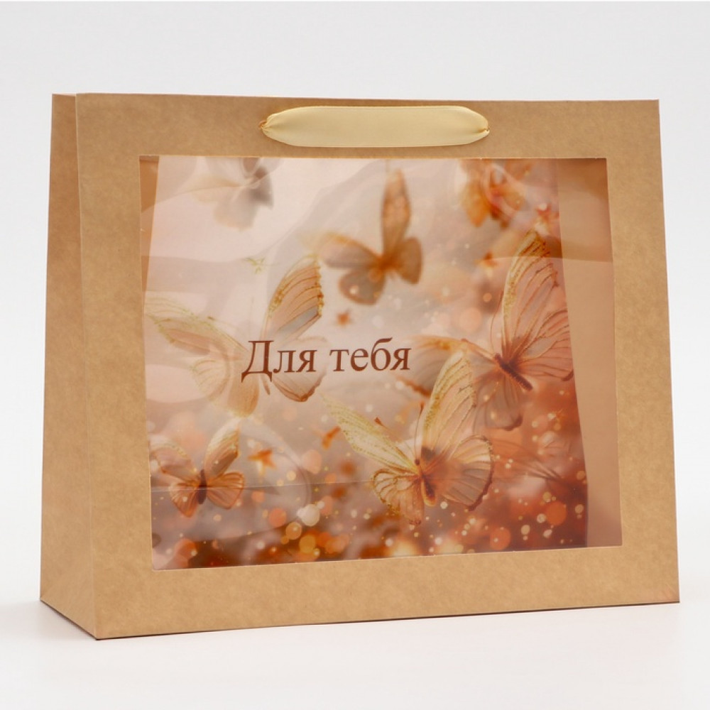 Пакет подарочный с окном | Upak Land