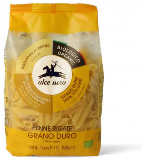 Пенне Ригате-Спагетти органические итальянские макароны из твердых сортов пшеницы