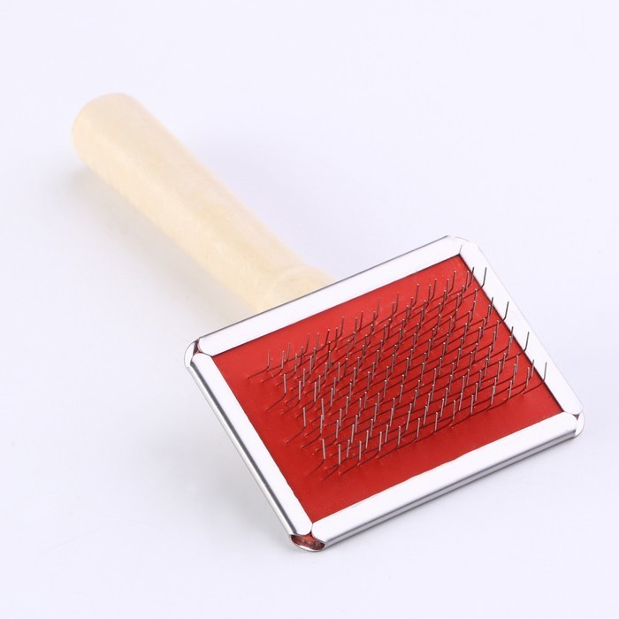 Пуходерка без капель малая c деревянной ручкой | Пижон