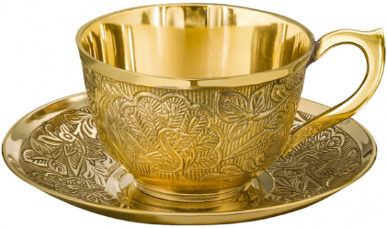 Кофейная пара резная