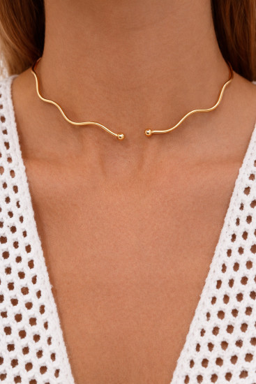 Колье-чокер женский безразмерный «Волна»