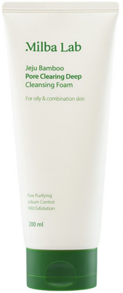 Пенка для умывания лица очищающая «Jeju Bamboo Pore Clearing Deep Cleansing Foam» | Milba Lab