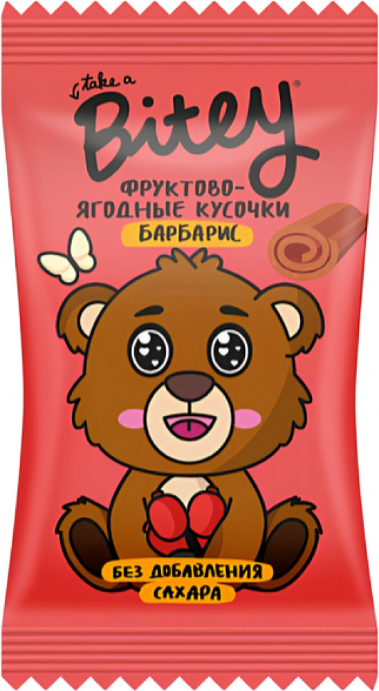 Пастила детская фруктовая без сахара Мини «Барбарис» | Мишки | Take a Bitey