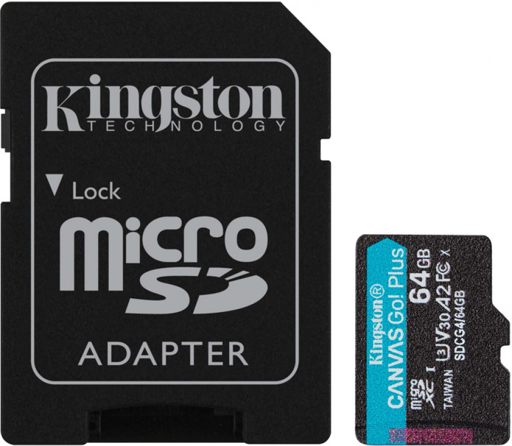 Карта памяти Canvas Go Plus A2 U3 V30 | Kingston Technology