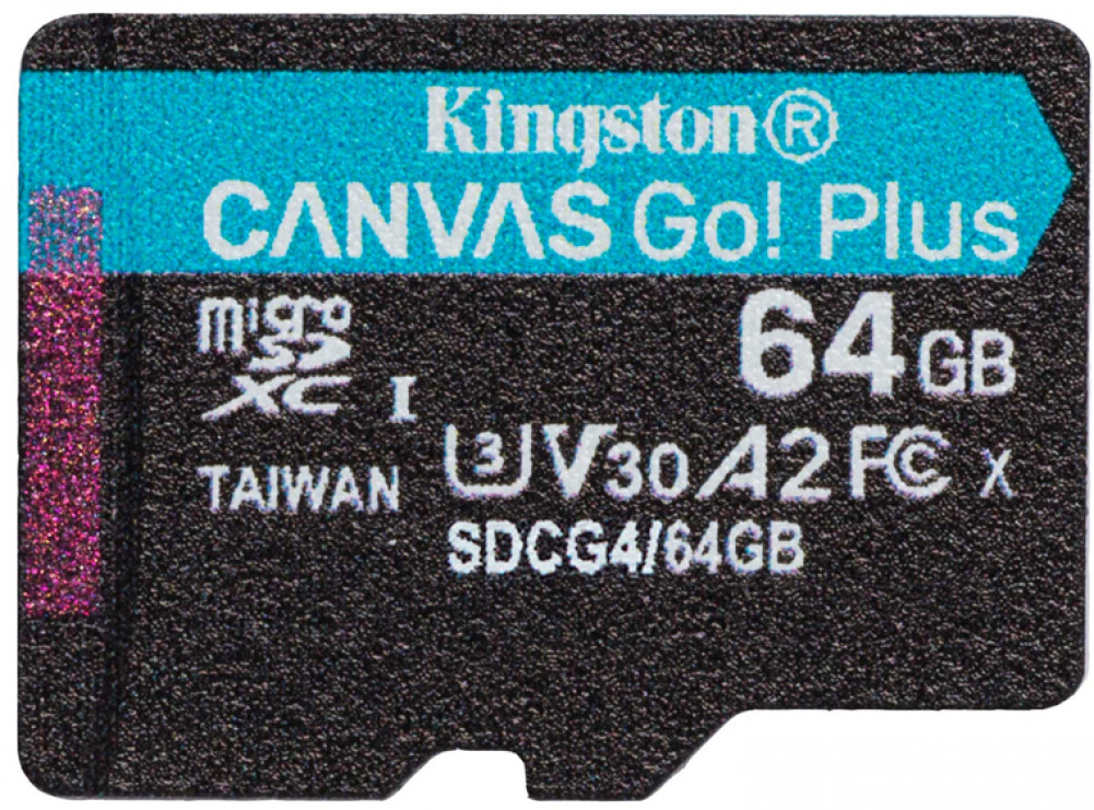 Карта памяти Canvas Go Plus A2 U3 V30 | Kingston Technology
