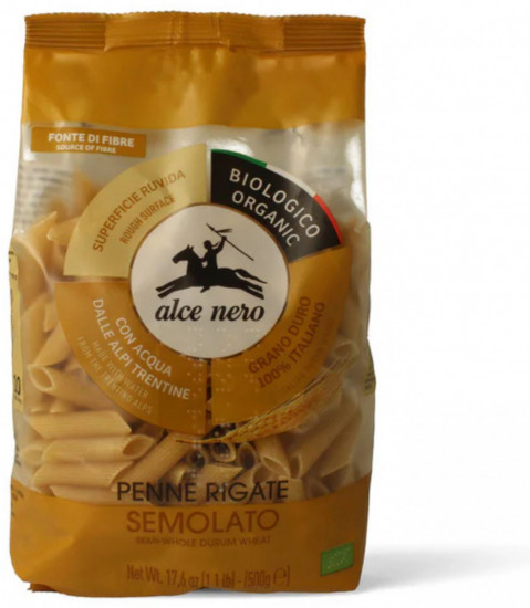 Пенне Ригате органические итальянские макароны из твердых сортов пшеницы