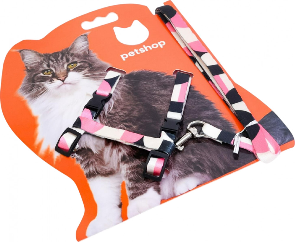 Шлейка для кошек с поводком | Petshop