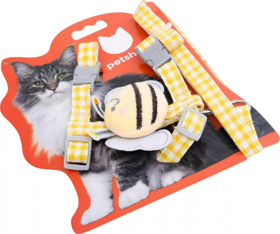 Шлейка для кошек с поводком