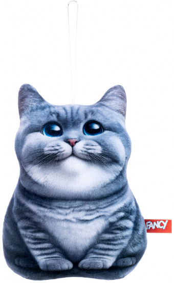 Игрушка мягкая «Серый кот»