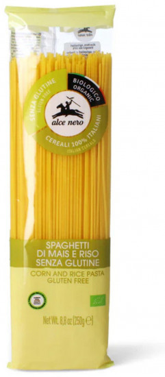 Спагетти органические итальянские безглютеновые макароны из кукурузы и риса