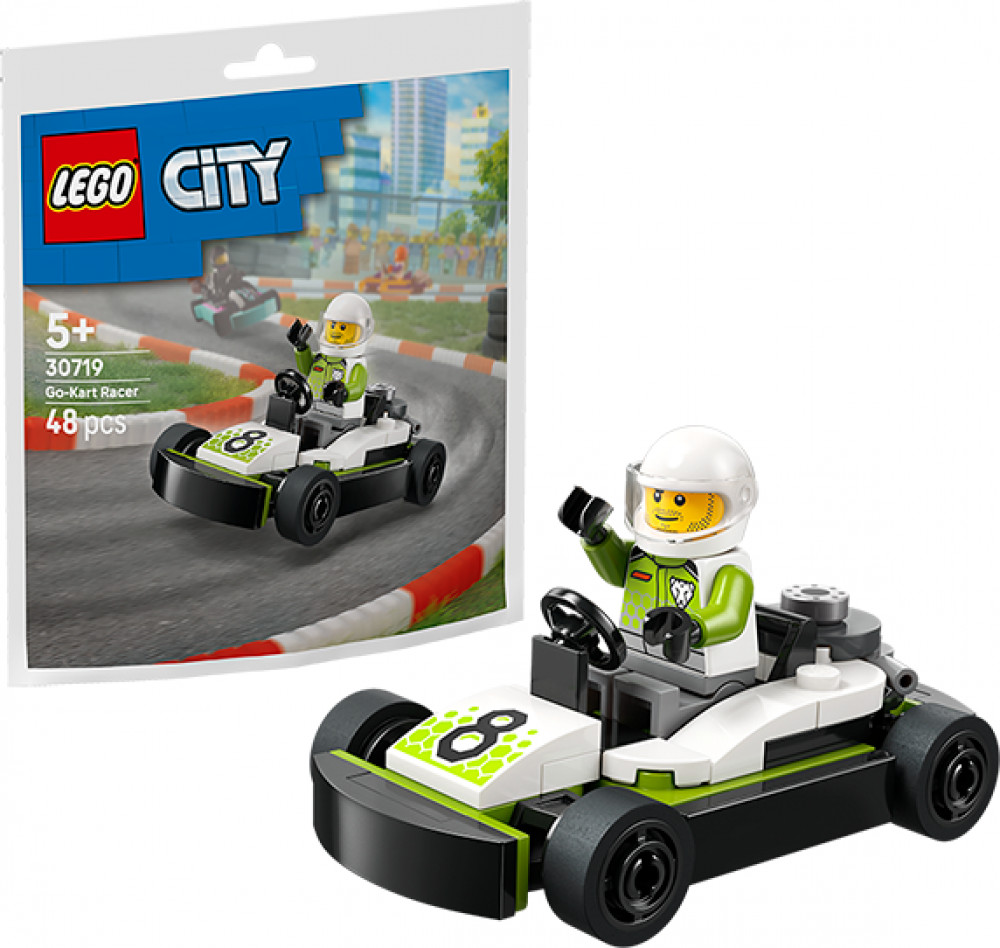 Конструктор City 30719 Гонщик на картинге. Go-Kart Racer | LEGO City | LEGO (ЛЕГО)