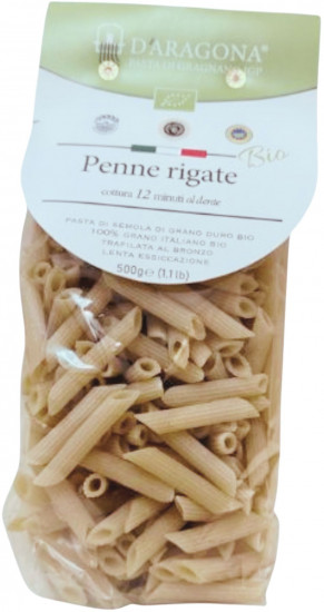 Пенне Ригате элитные органические итальянские макароны из Граньяно