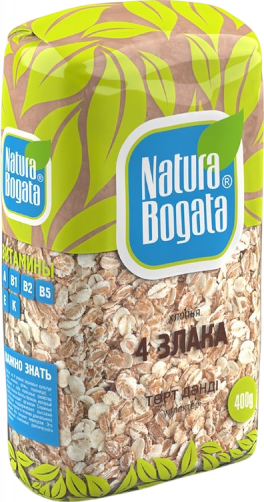 Хлопья «4 злака» | Natura Bogata