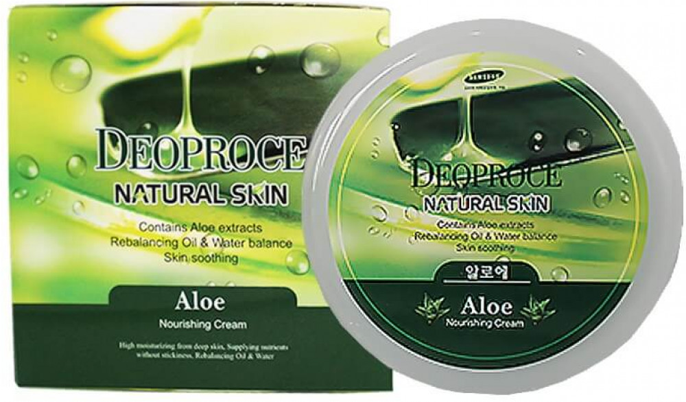Питательный и успокаивающий крем для лица и тела с алоэ вера «Natural Skin Aloe Nourishing Cream» | Deoproce